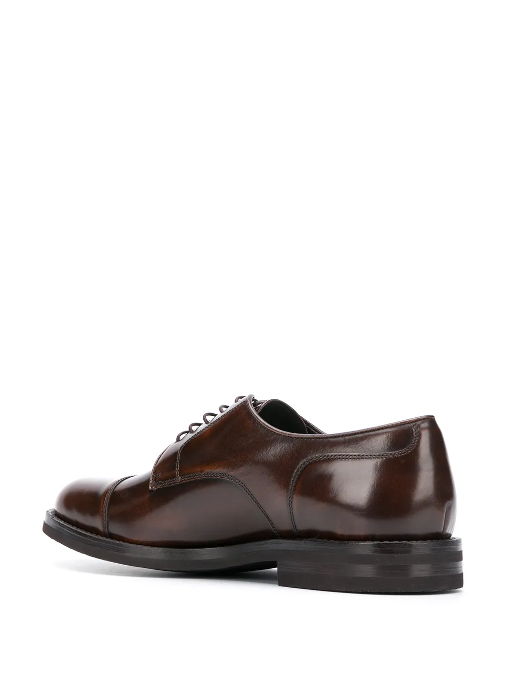 Brunello Cucinelli polished derby shoes Brown