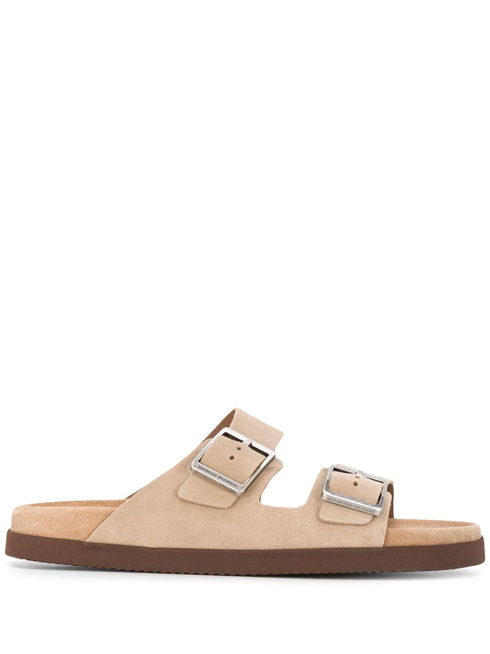 Brunello Cucinelli Buckle Detail Slides - Farfetch