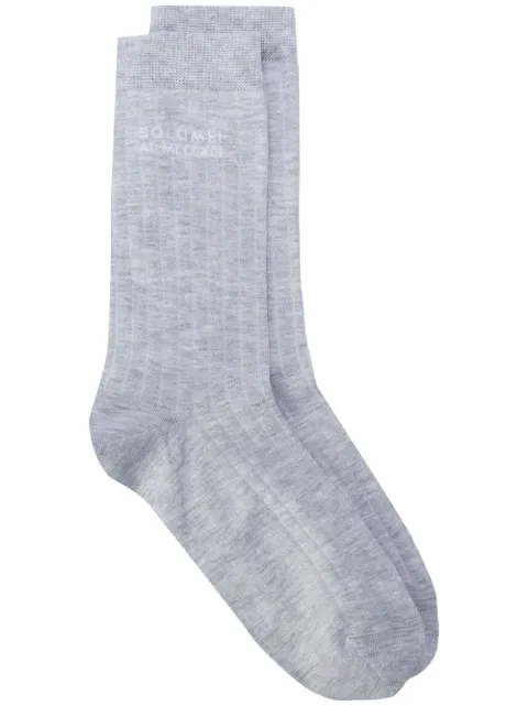 Brunello Cucinelli ribbed mid-length socks
