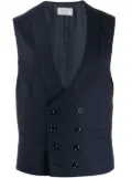 Brunello Cucinelli double buttoned sleeveless waistcoat - Blue