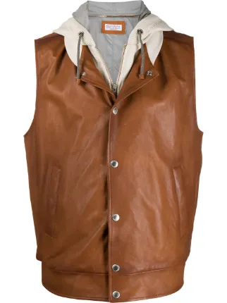 browns sleeveless hoodie