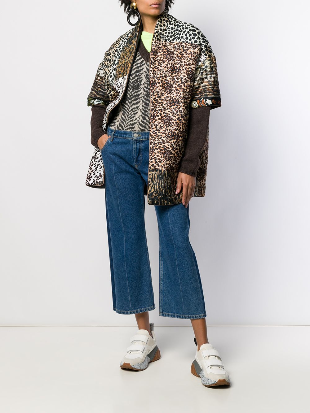 фото Pierre-louis mascia animal print padded coat