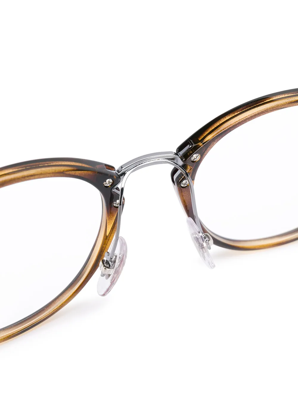 Ray-Ban Bril met rond montuur Bruin