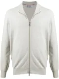 Brunello Cucinelli zip-up cashmere sweater - Grey