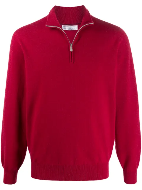 Brunello Cucinelli half zip jumper