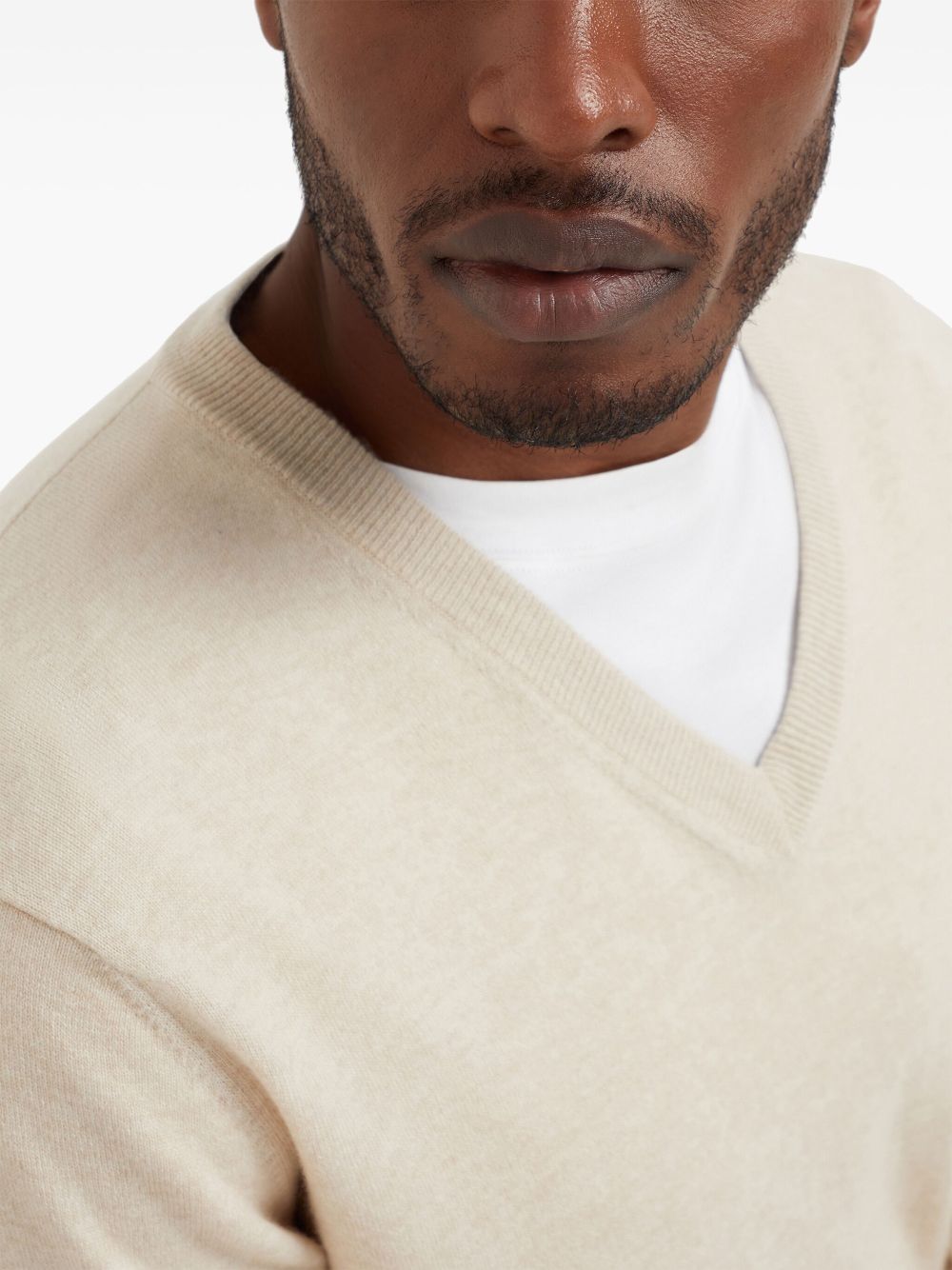 Brunello Cucinelli V-neck cashmere jumper Men