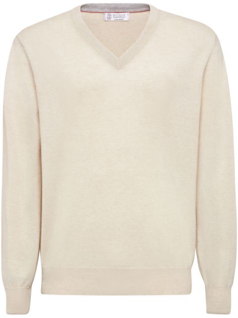 Brunello Cucinelli V-neck cashmere jumper Men