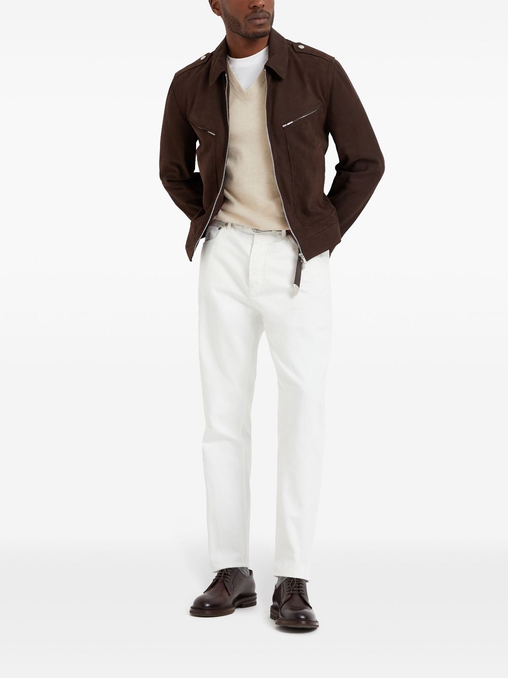 Brunello Cucinelli V-neck cashmere jumper Men