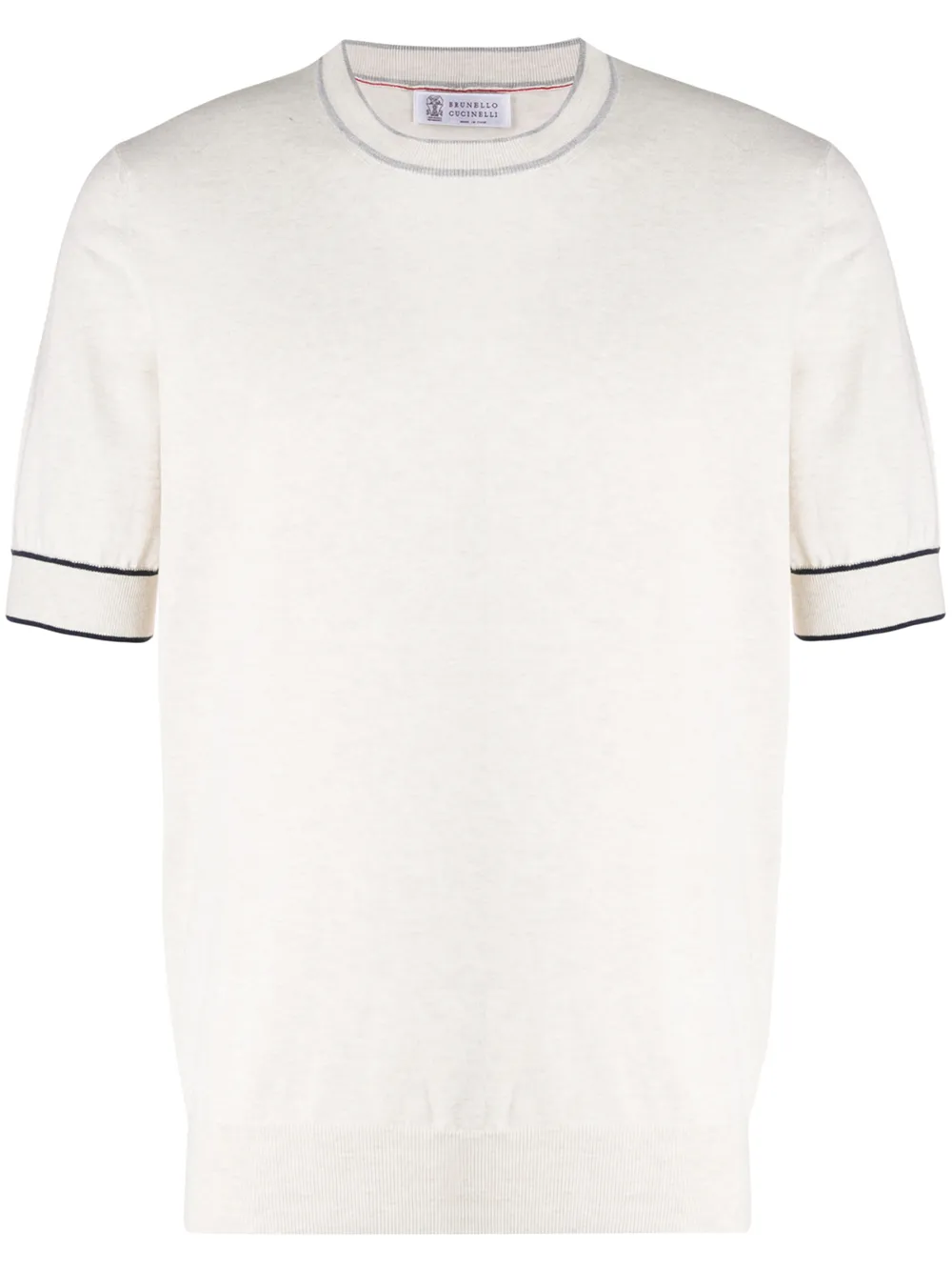 

Brunello Cucinelli short sleeve jumper - Blanco