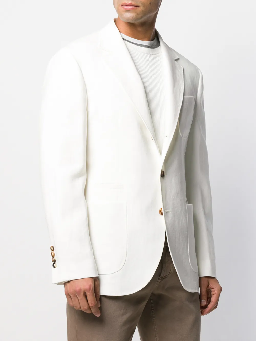 Brunello Cucinelli single-breasted fitted blazer | Jackets | Image 3
