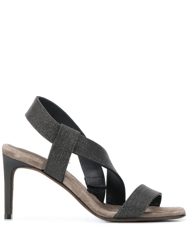 strappy beaded sandals