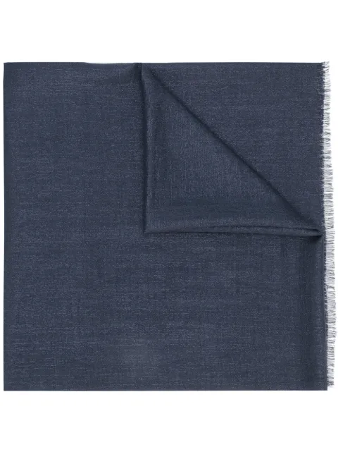 Brunello Cucinelli frayed-edge scarf