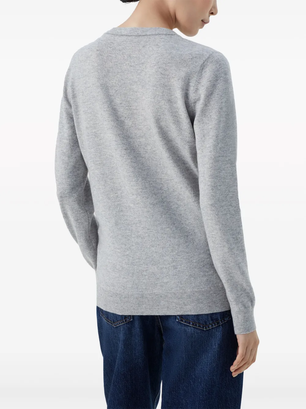 Brunello Cucinelli Relaxed Cashmere Jumper In Grey