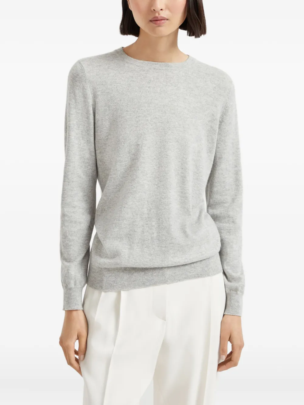  Brunello Cucinelli Lockerer Kaschmirpullover   Grau 