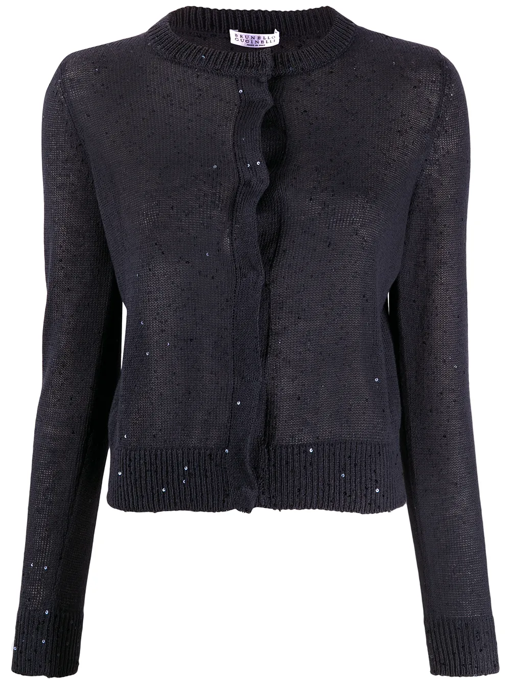 Brunello Cucinelli sequined knitted cardigan | Blue | Image 1