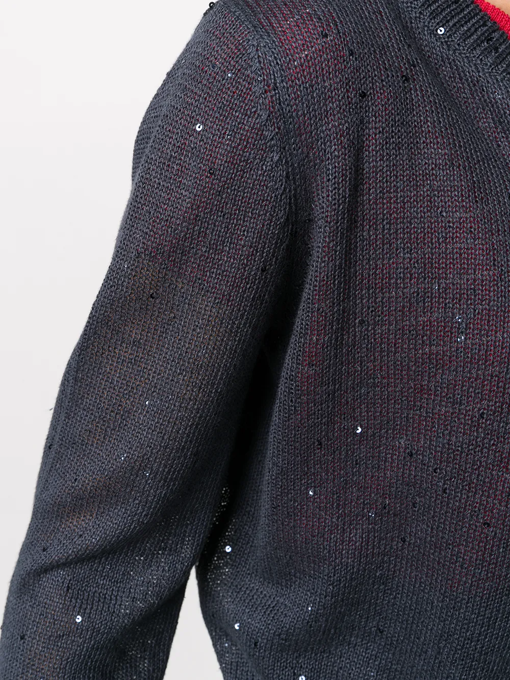 Brunello Cucinelli Vest met pailletten Blauw