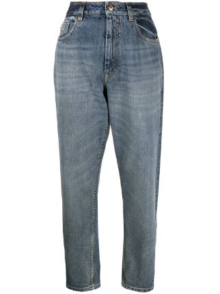 Brunello Cucinelli high-rise Tapered Jeans - Farfetch
