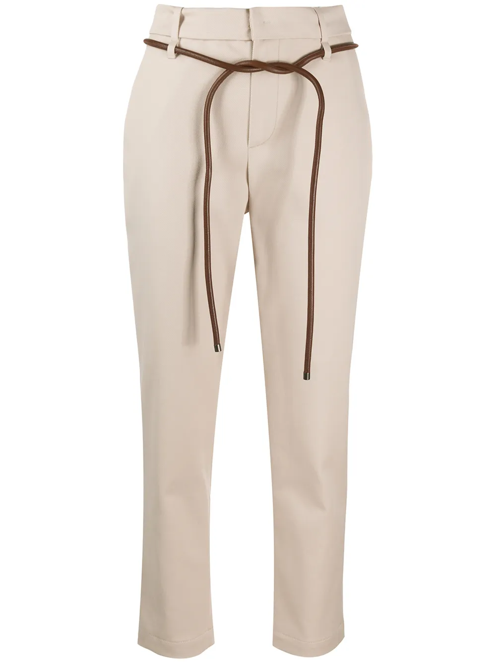 Brunello Cucinelli Belted slim-fit Trousers - Farfetch