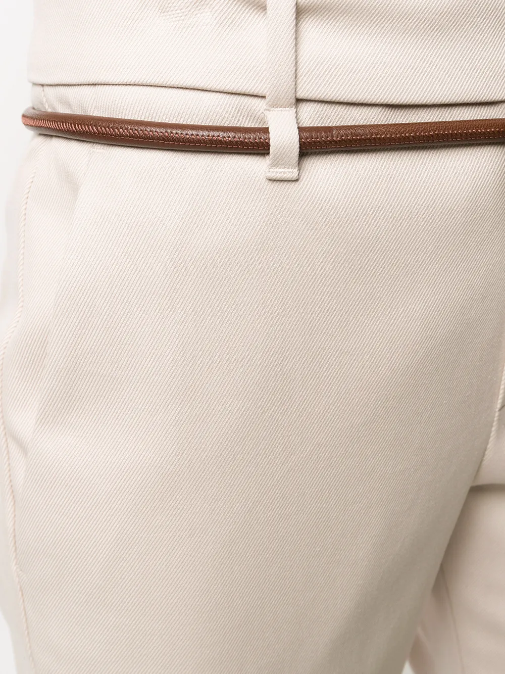 Brunello Cucinelli Broek met ceintuur Beige