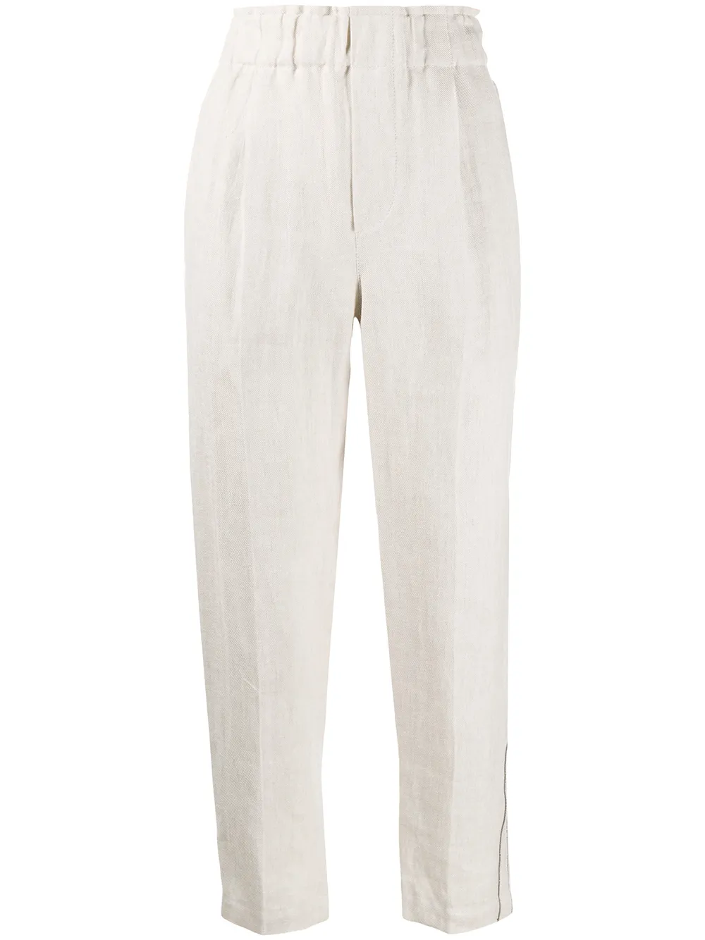 Brunello Cucinelli slim-fit trousers | Neutrals | Image 1