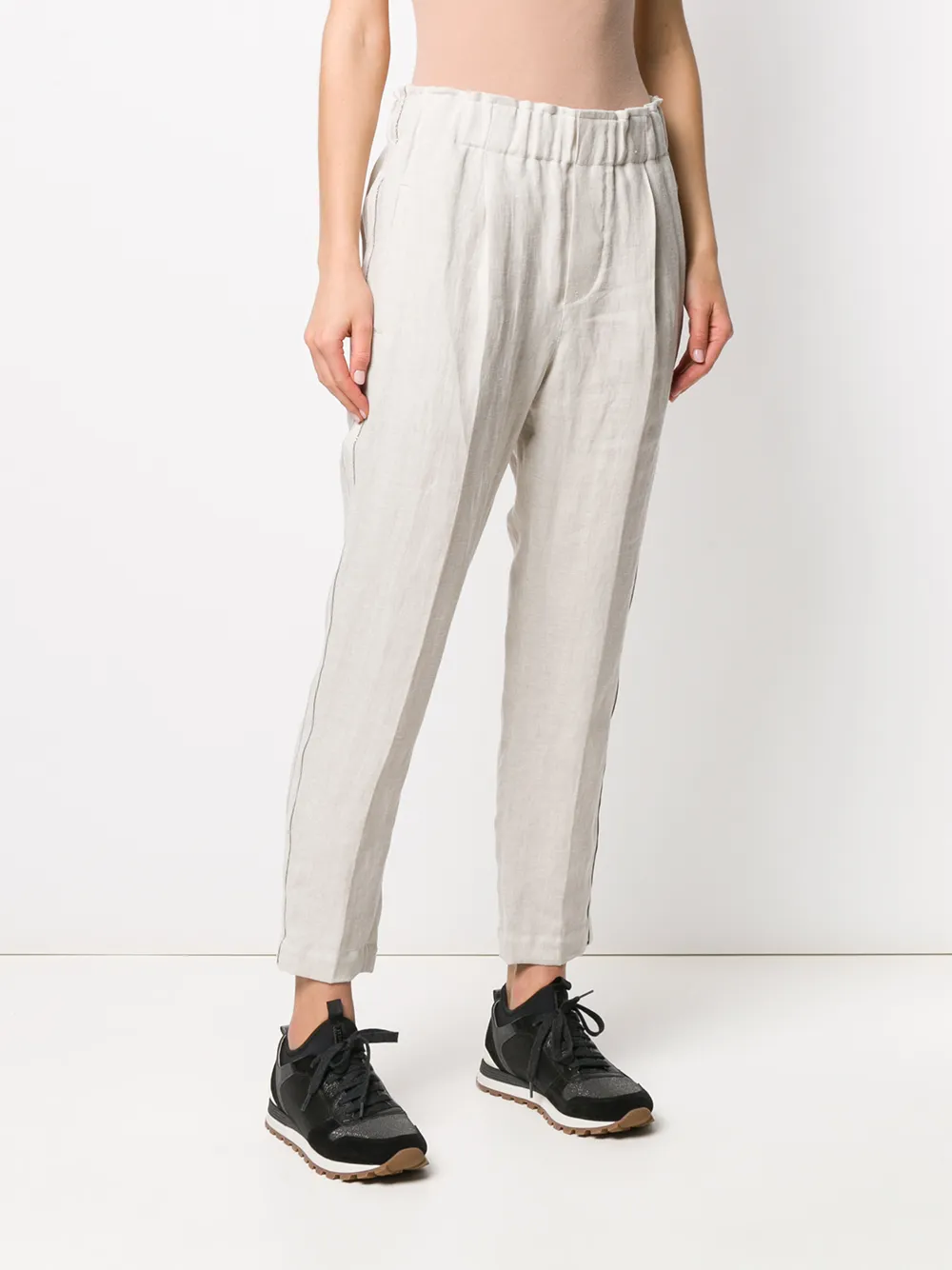 Brunello Cucinelli Slim-fit broek Beige