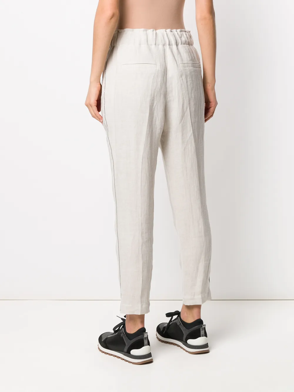 Brunello Cucinelli Slim-fit broek Beige