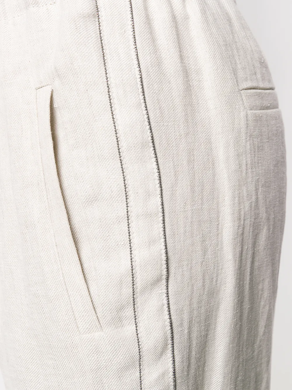 Brunello Cucinelli Slim-fit broek Beige