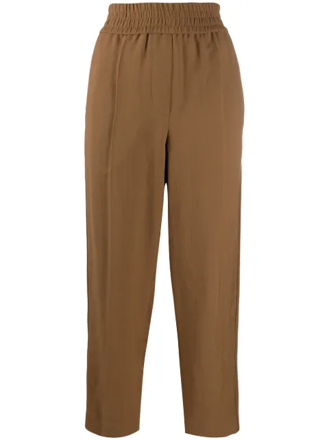 Brunello Cucinelli elasticated waistband trousers