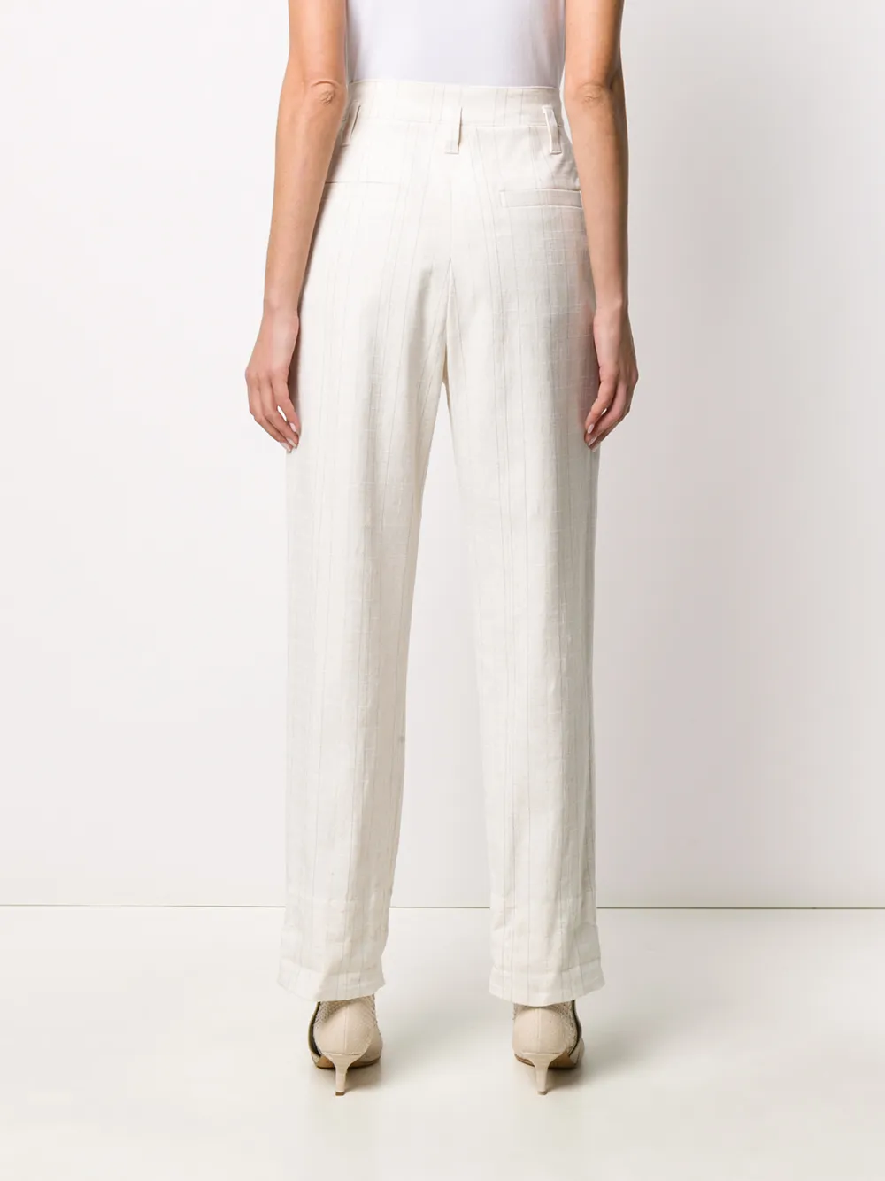 Brunello Cucinelli High waist plooibroek Beige