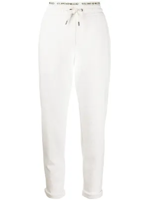 molteni double striped track jeans
