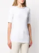 Brunello Cucinelli beaded-neck short-sleeved top