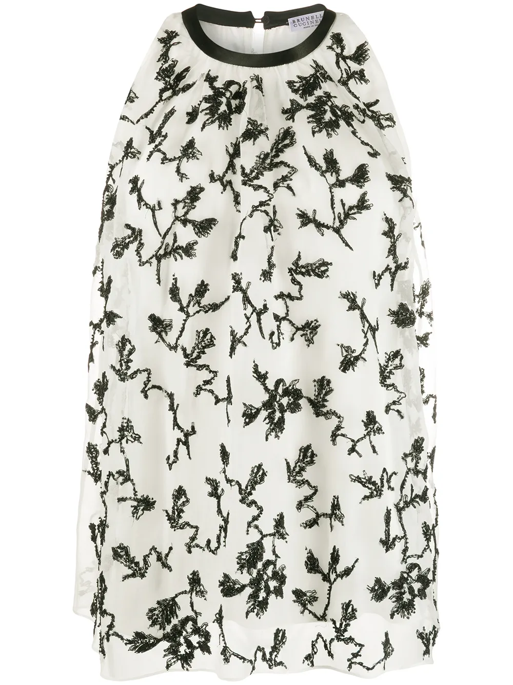 Brunello Cucinelli Top Mit Blumenstickerei VSOuA 4wG6J Brunello Cucinelli Top Mit Blumenstickerei VSOuA 4wG6J