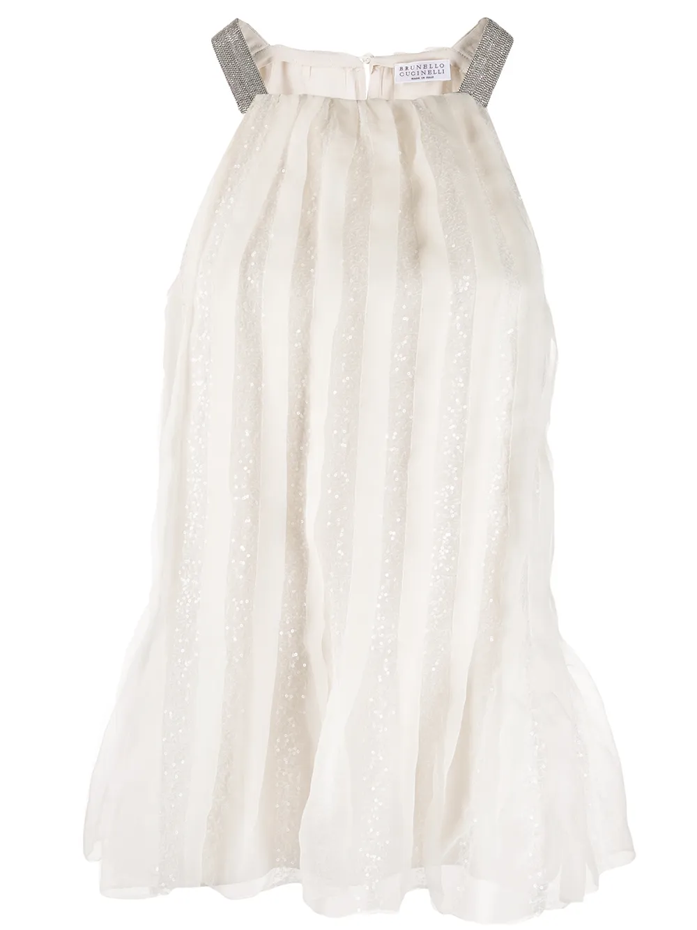 Brunello Cucinelli Top Mit Pailletten SszTG 1MsgP Brunello Cucinelli Top Mit Pailletten SszTG 1MsgP