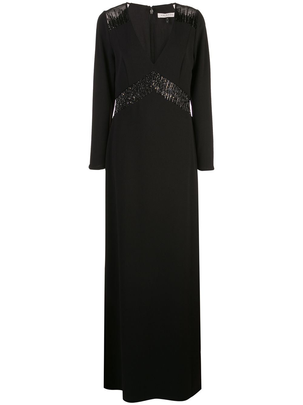 фото Halston Heritage sequinned V-neck gown