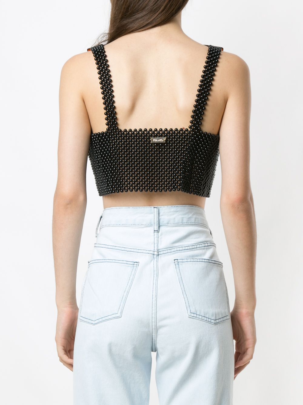 фото Framed Beads Come Back cropped top