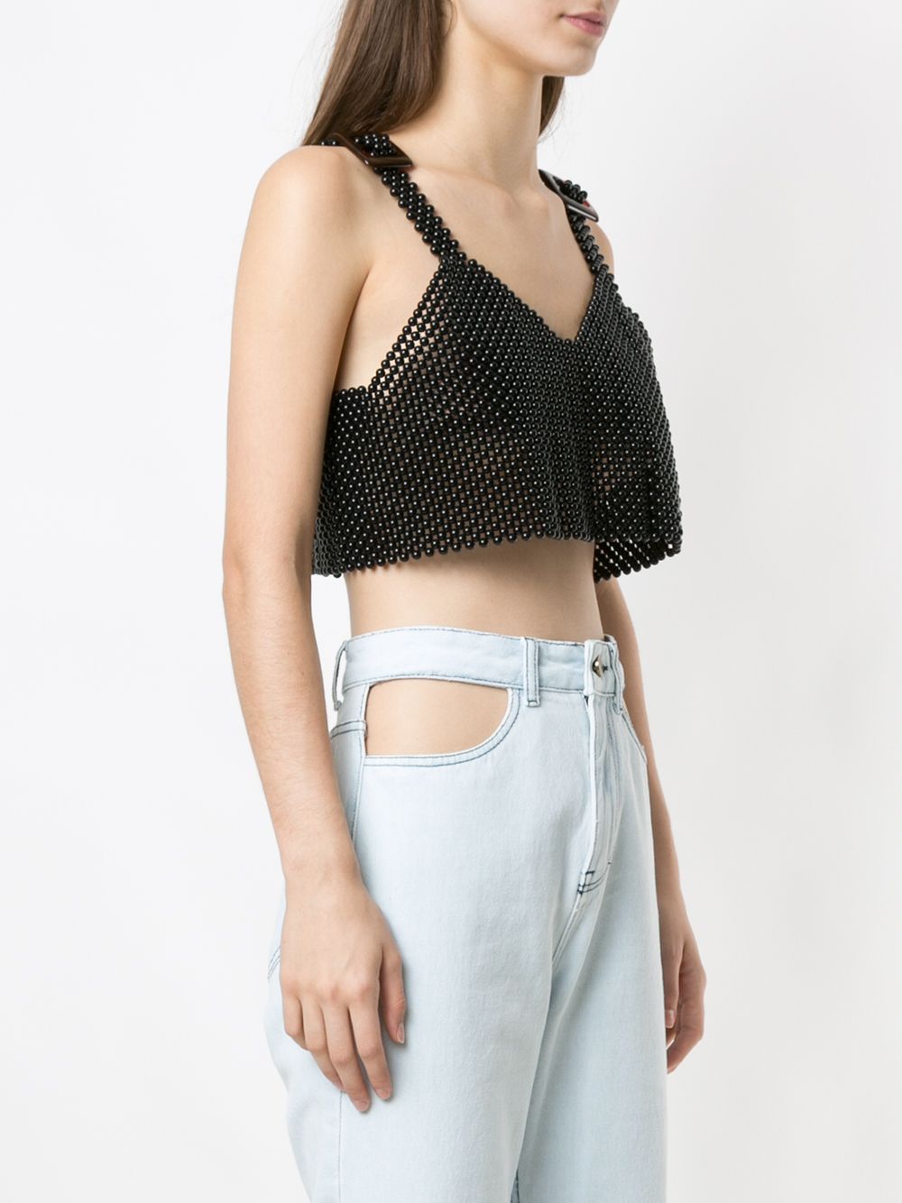 фото Framed Beads Come Back cropped top