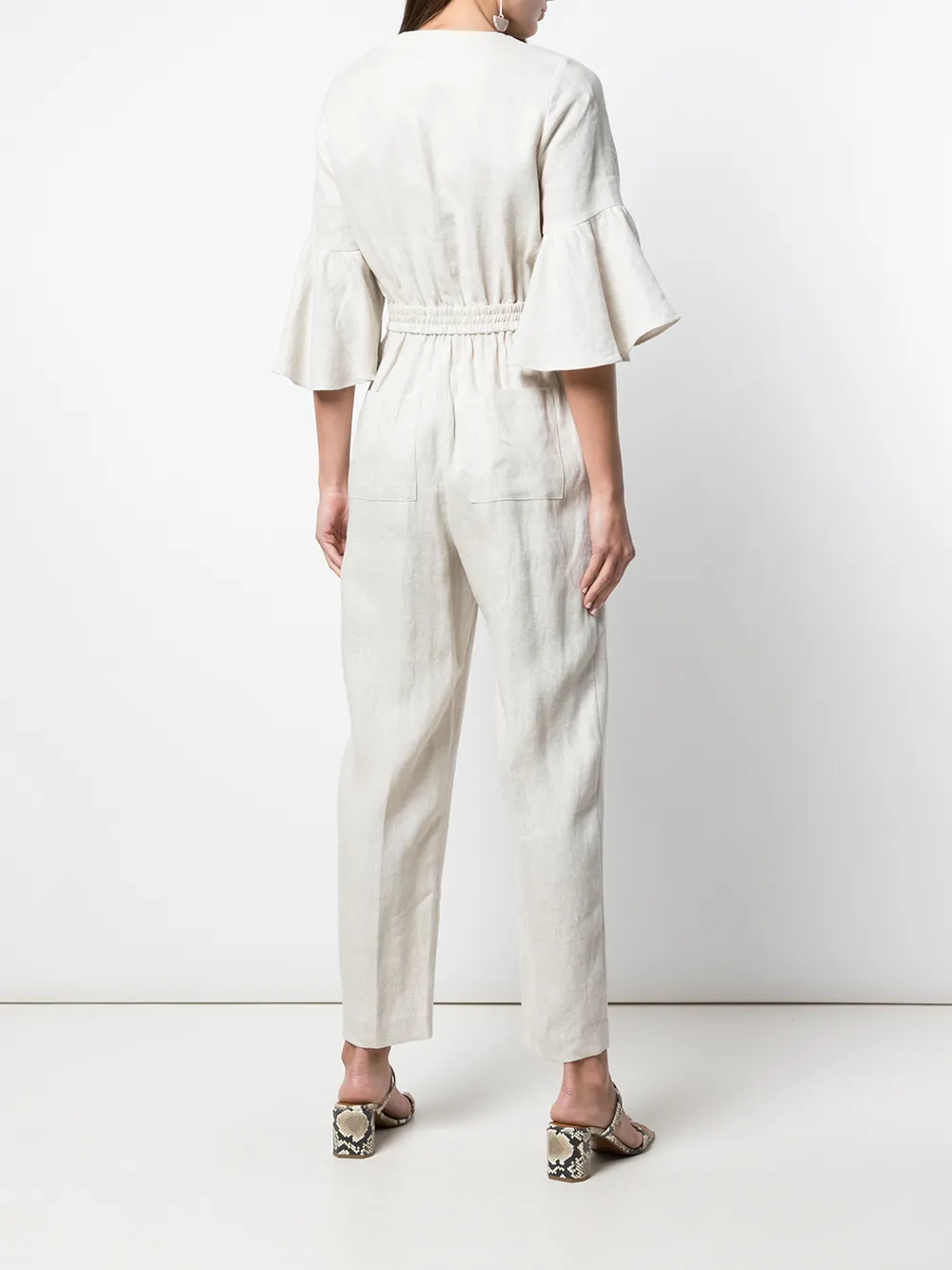 фото Shona Joy Savannah ruffled sleeve jumpsuit