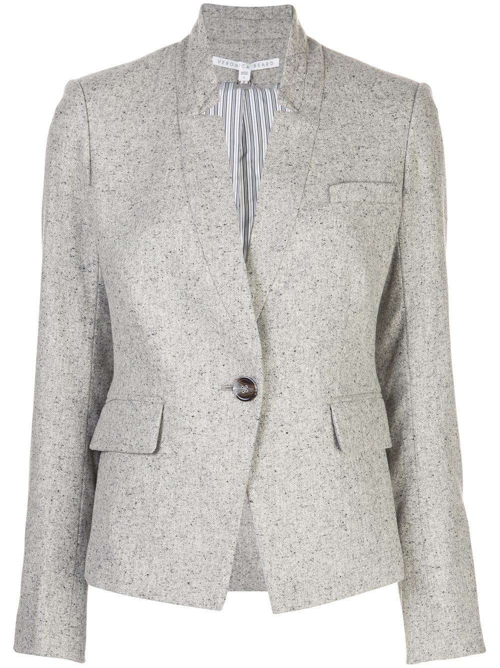 Veronica Beard Farley Dickey Blazer In Grey