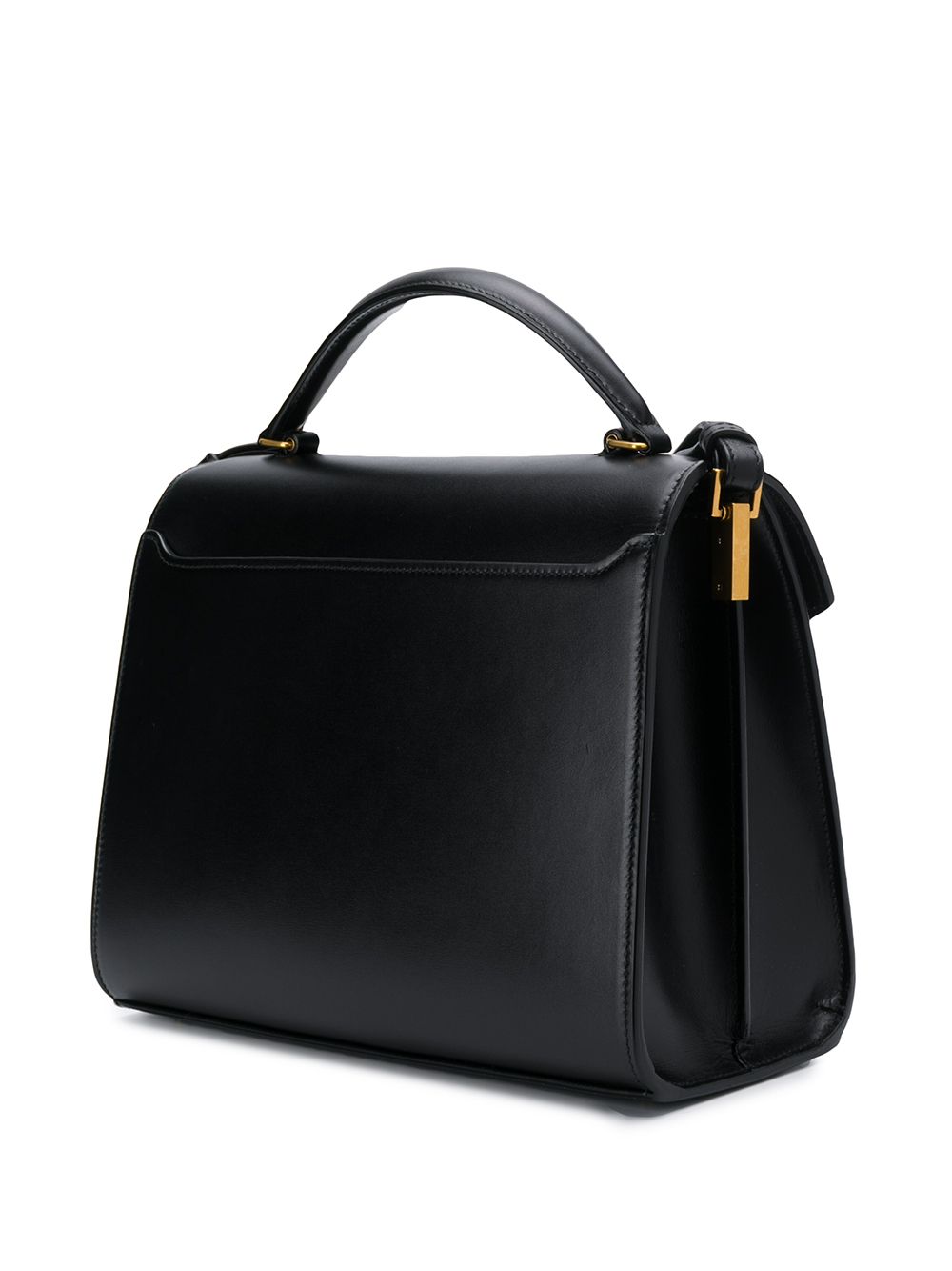 Shop black Saint Laurent Cassandra shoulder bag with Express Delivery ...