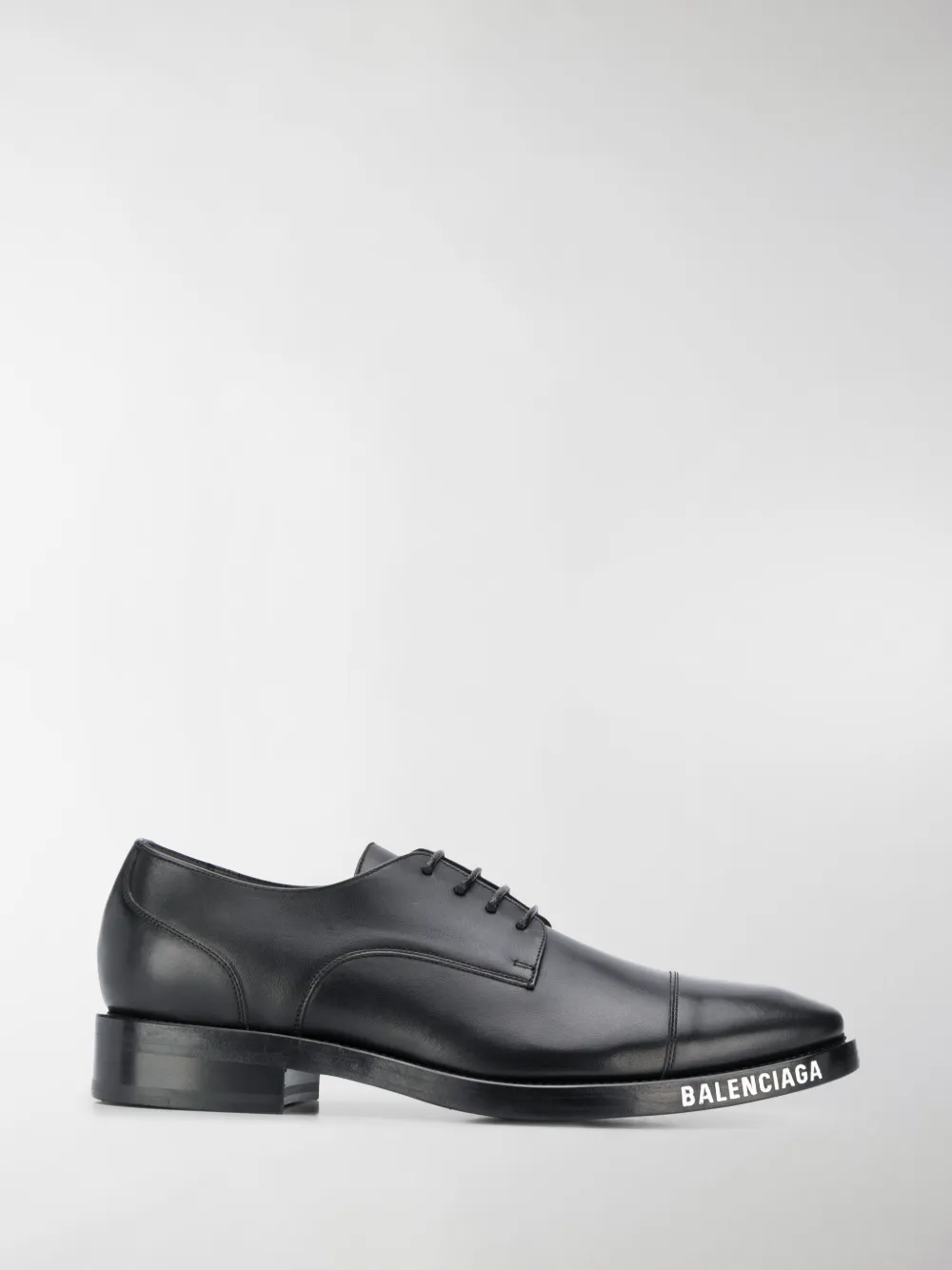 BALENCIAGA LOGO PRINT DERBY SHOES,590716WA6F014629533