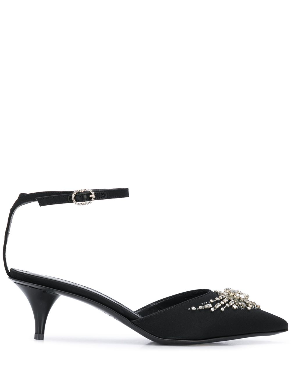 фото Amen low kitten heel pointed pumps