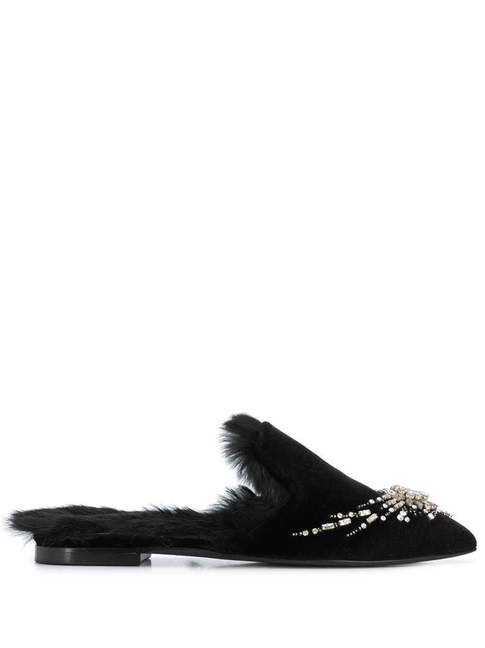 фото Amen embellished pointed mules