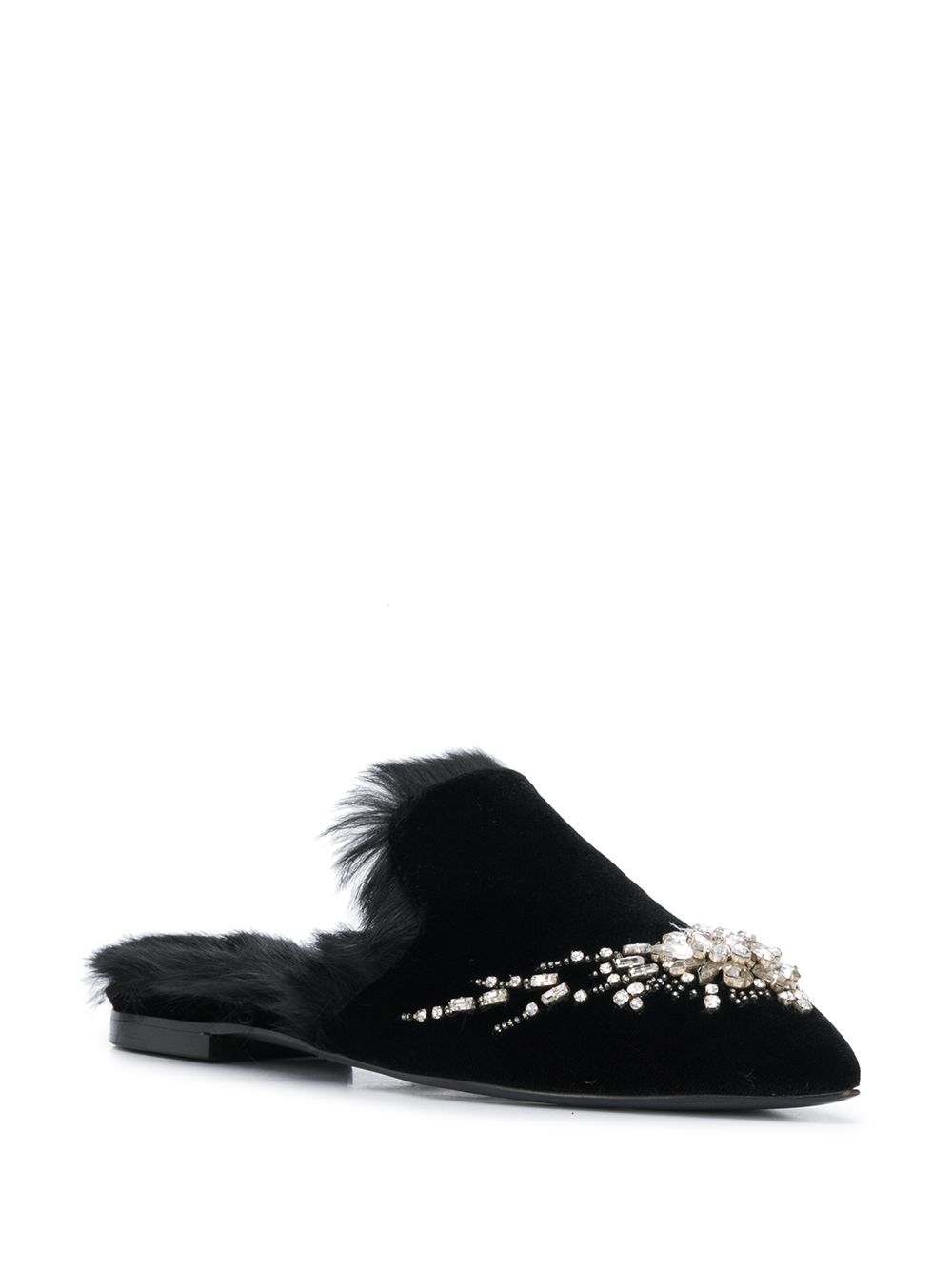 фото Amen embellished pointed mules