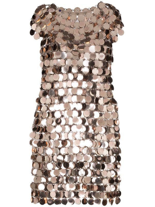 sequin embellished mini dress