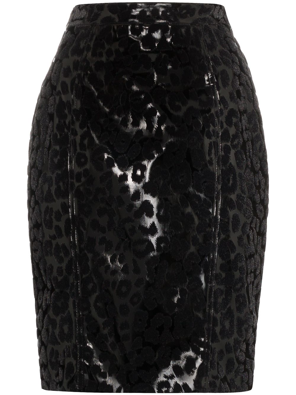 фото Mugler юбка с леопардовым узором