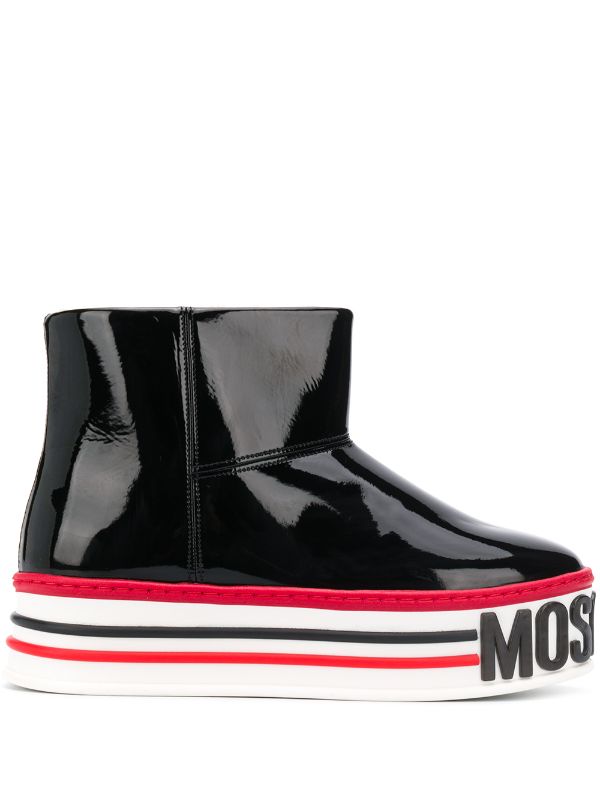 love moschino flatform ankle boots