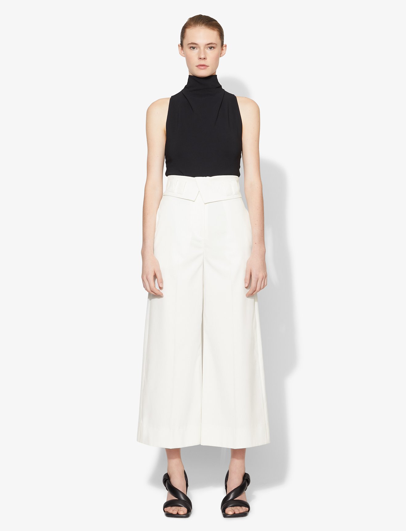 Lightweight Suiting Foldover Culottes #1
