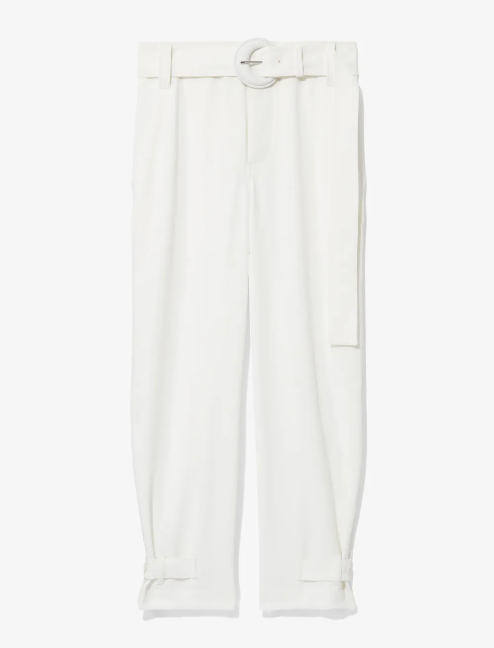 Image of Proenza Schouler White Label Rumpled Pique Belted Pants off white