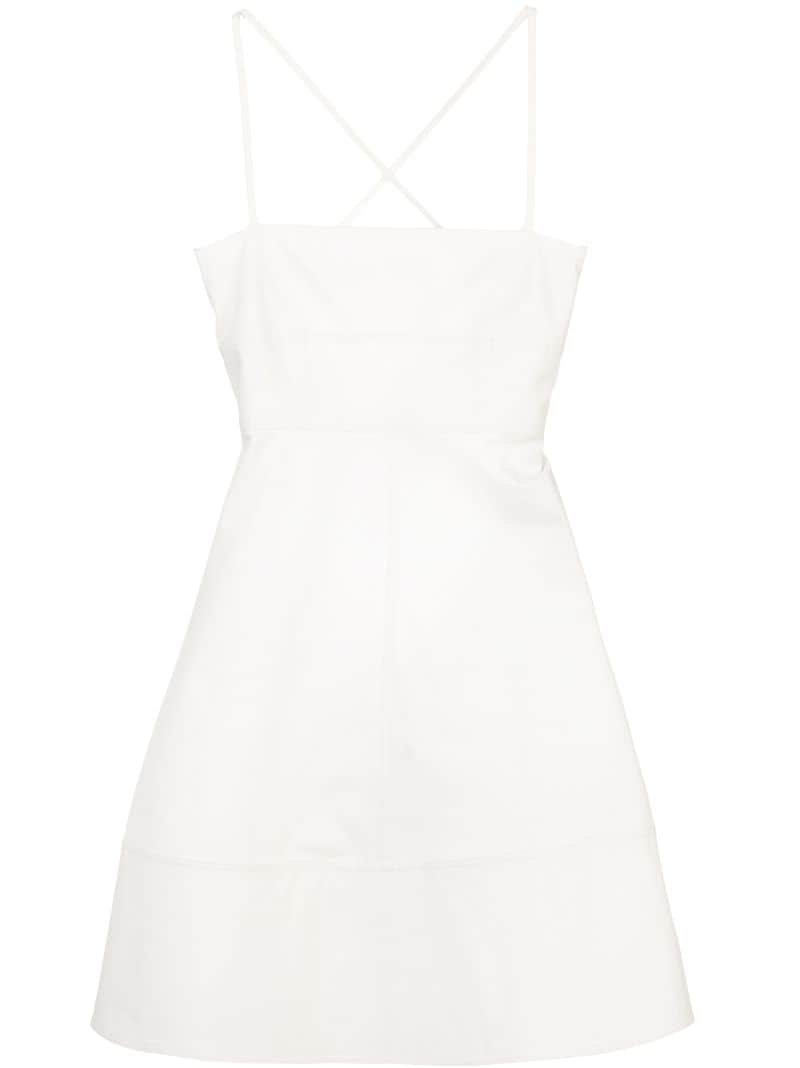 Proenza Schouler White Label Spaghetti Strap Short Dress In White