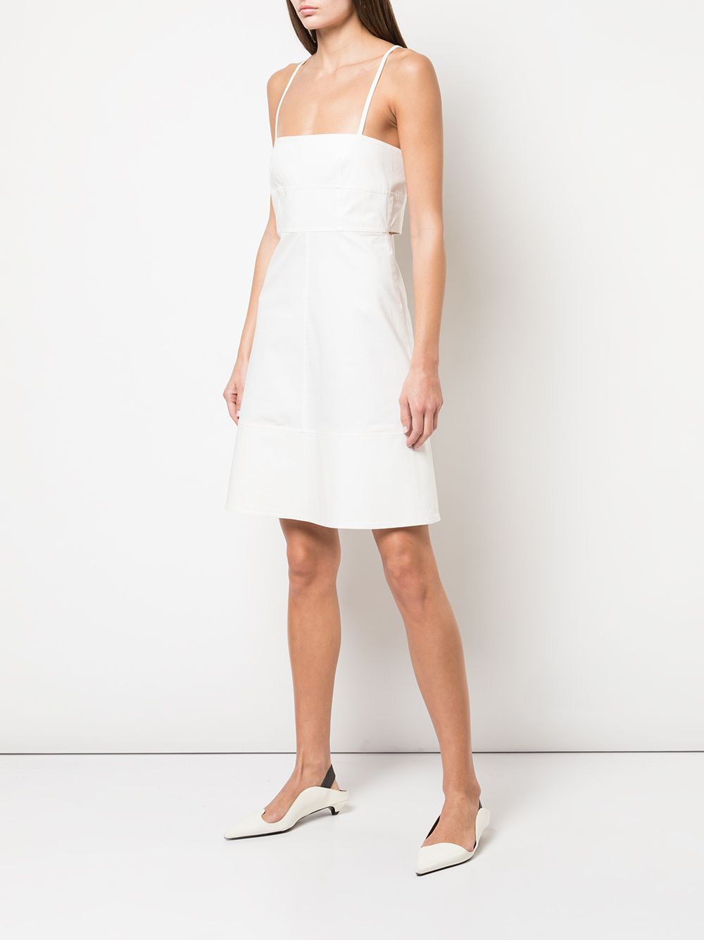 фото Proenza schouler white label короткое платье на тонких бретелях